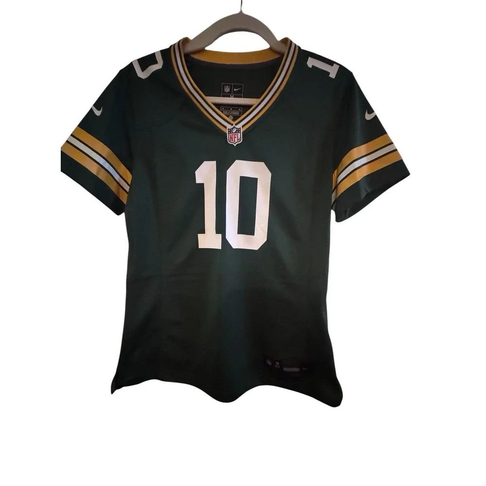 NWT Nike NFL Green Bay Packers Size M Green Home Game Jersey #10 Kevin Love